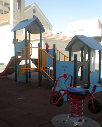The playground equipment at Larnaca's Narek