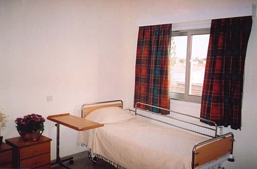 One of the Rest Home's single rooms